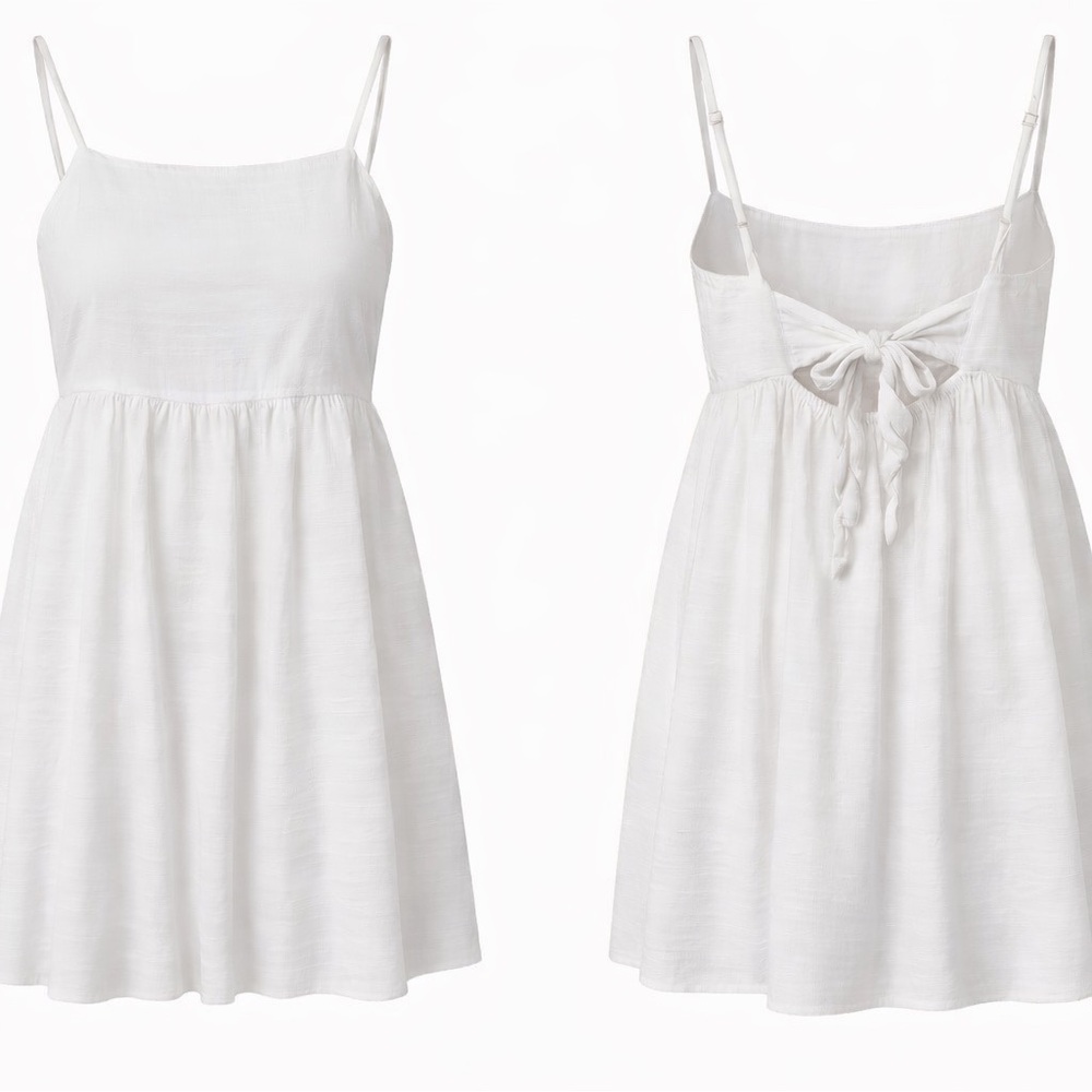 American Eagle White Babydoll Top or Mini‎ Skirt | Built-In Lining | Size L